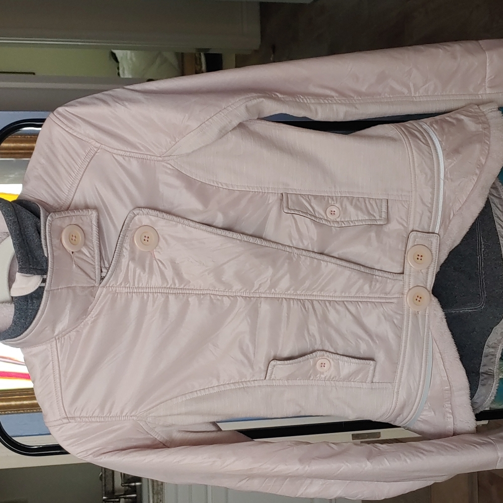 Lululemmon Pedal Power Blush Gray Fleece Jacket size 6. NWOT. - Picture 8 of 16
